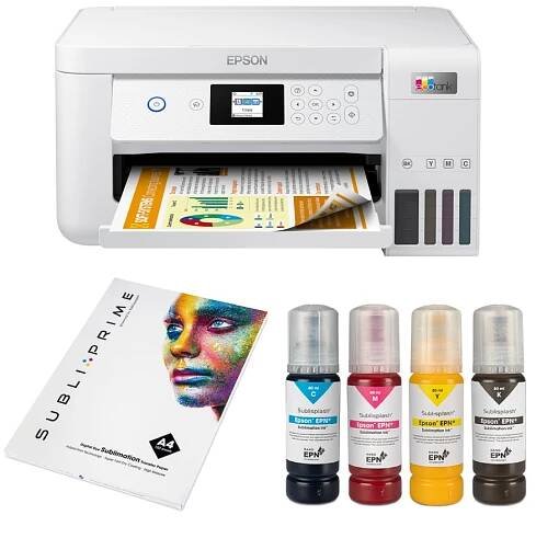 Sublimační tiskárna Epson EcoTank L4266 A4 + inkousty Sublisplash 80 ml + sublimační papíry SubliPrime