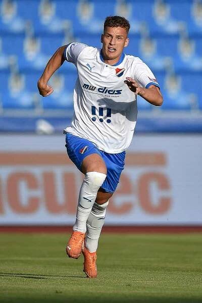 Utkání 2. kola první fotbalové ligy: FC Baník Ostrava - SK Dynamo České Budějovice, 28. srpna 2020 v Ostravě. Ondřej Šašinka z Ostravy.