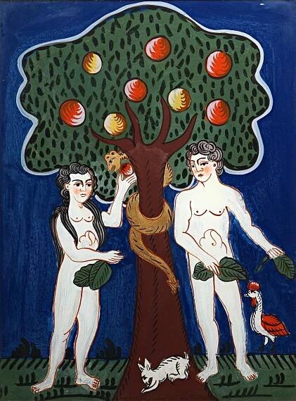 Adam a Eva - Nesignováno - Galerie umění