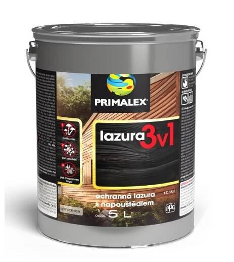 Lazura Primalex tenk 3v1 pinie středozemní (5l)