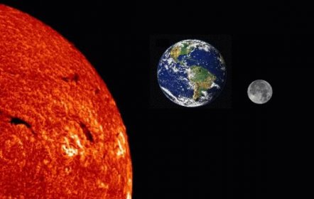 sun moon earth