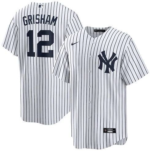 Men's New York Yankees Trent Grisham Nike White Home Replica Jersey