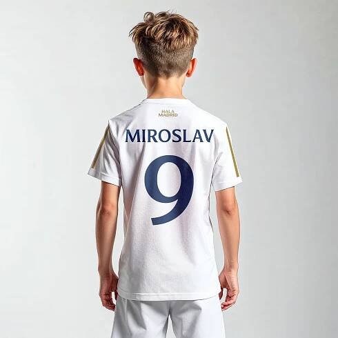 Fotbalový dres Real Madrid pro děti s vlastním jménem a číslem