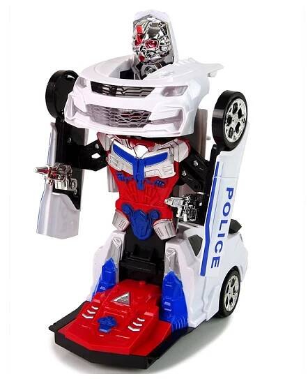 Policejní auto Robot Transformers 2v1 s efekty | Mamido Toys