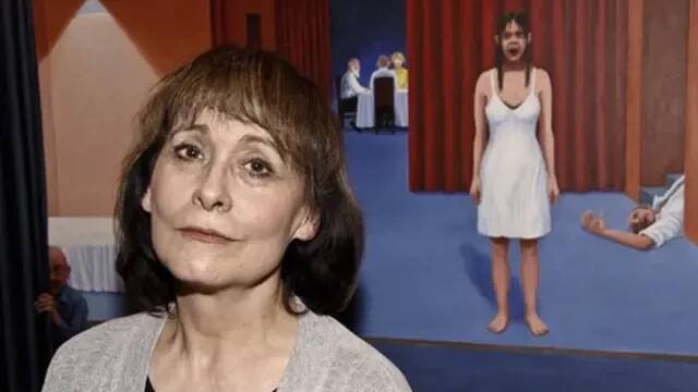 Marie Málková ve hře Peníze od Hitlera ve Švandově divadle