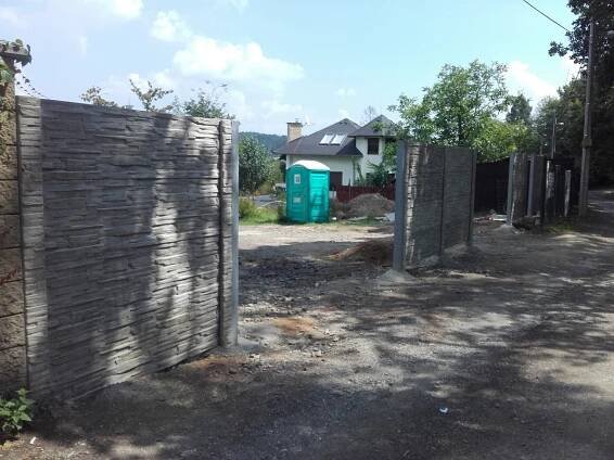 Betonový plot Radíkov u Olomouce