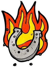 Hořící podkova — Ilustrace