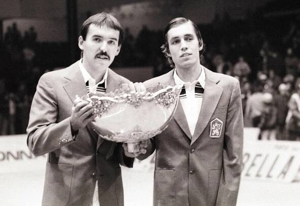 Davis Cup 1980: Tomáš Šmíd a Ivan Lendl