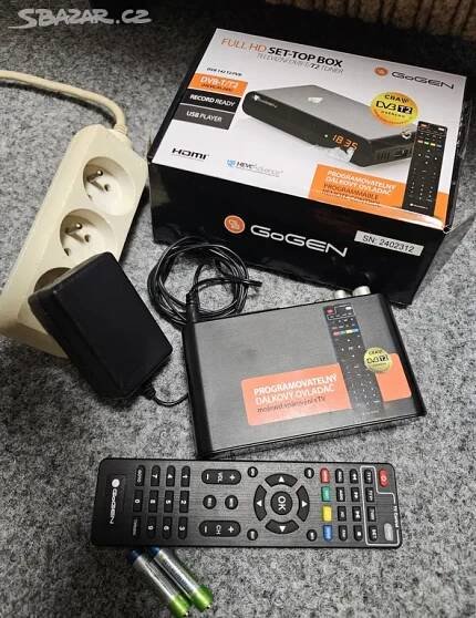 Set-top box GoGEN DVB 142 T2 PVR černý - Praha, Nové Město - Bazar