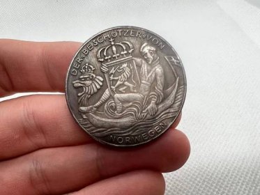 Replika pamětní medaile "Invaze do Norska 1940 - Numismatika