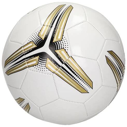 Fotbalový míč "Match", Bílá/Zlatá