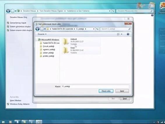 Windows 7 Yedekleme ''teknoctrl'' - Dailymotion Video