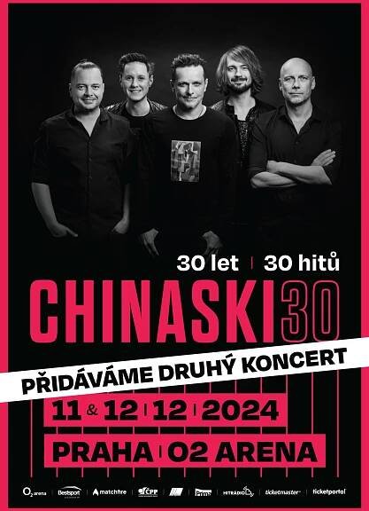 FOTOREPORT: Chinaski přidávají druhý koncert v O2 areně, oslaví v ní 30 let