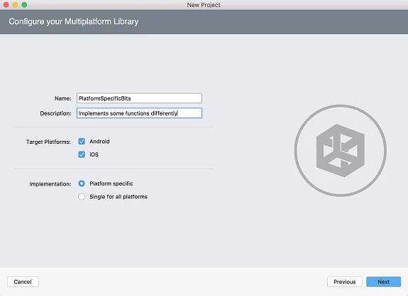 Vytváření nových projektů knihoven specifických pro platformu pro NuGet - Xamarin | Microsoft Learn