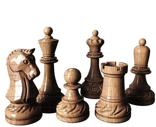 Chess - 3D (stl) models for CNC machines and 3d printer