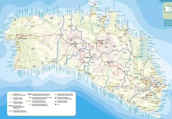 Ostrov Menorca: Mapa🗺️ – Kde leží Menorka na mapě?