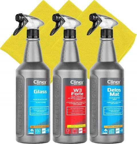 CLINEX SADA NA ÚKLID – skla, nábytek do koupelny