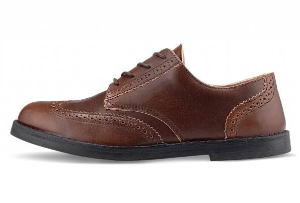 Brogue Low Dark Brown Black