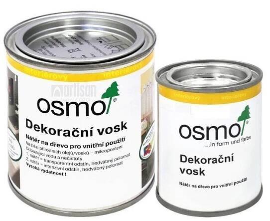 OSMO Dekorační vosk intenzivní odstíny 0.005 l Červený 3104 vzorek