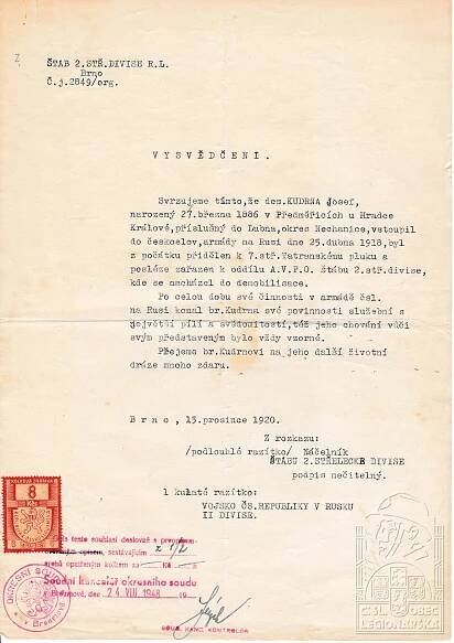 Josef KUDRNA - ČsOL
