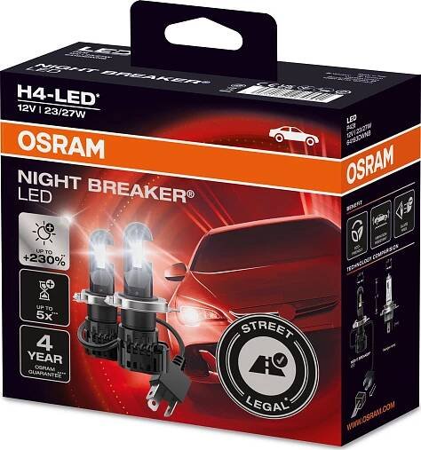 OSRAM Night Breaker H4 LED 64193DWNB