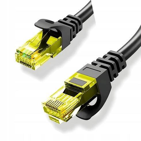 ETHERNETOVÝ KABEL RJ45 ČERNÝ 20m SÍŤOVÝ KABEL LAN CAT 6 UTP