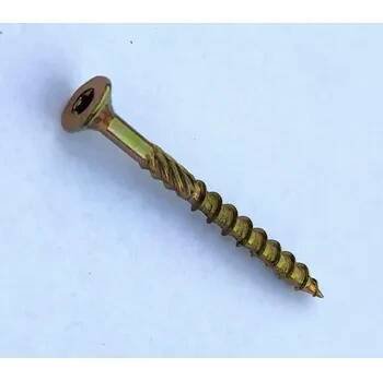Konstrukční vrut se zápustnou hlavou 5x40mm, žlutý zinek