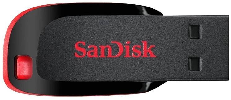 SanDisk Flash Disk 128GB Cruzer Blade, USB 2.0, černá