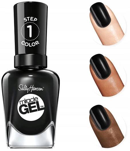 Lak na nehty Sally Hansen Miracle Gel Onyx Peaked 849/460
