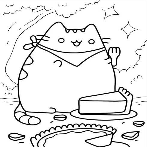Pusheen omalovánky 29