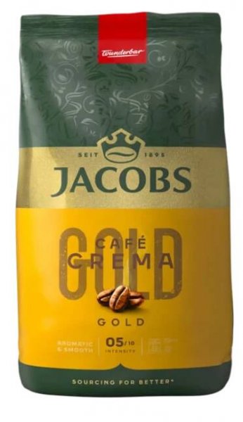 Jacobs Crema Gold zrnková káva 1kg