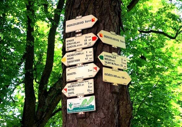 Turistické rozcestí Nové... - Rozcestí