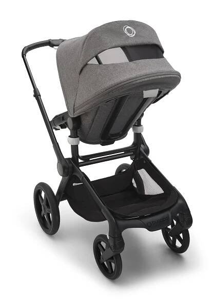 BUGABOO Kočárek kompletní Fox 5 Black/Grey melange-Grey melange