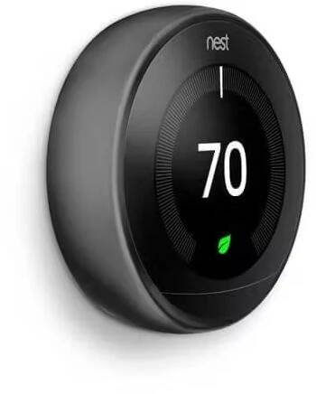 Google Nest Learning Thermostat (3rd Generation, Black)