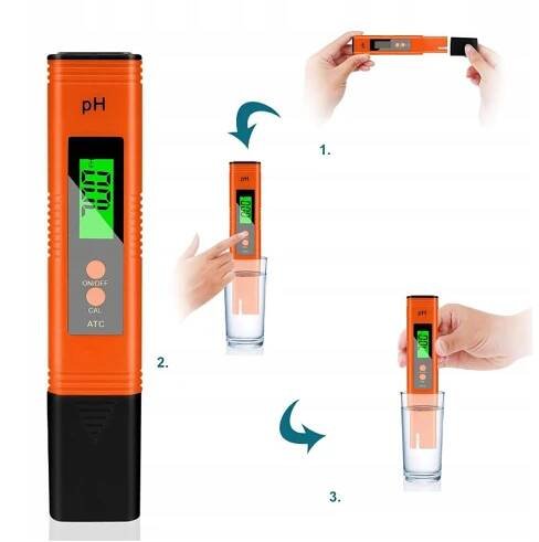 MĚŘIČ PH VODY TESTER PH VODY ZAŘÍZENÍ PRO MĚŘENÍ TEPLOTY TDS EC za 196.00CZK - Allegro