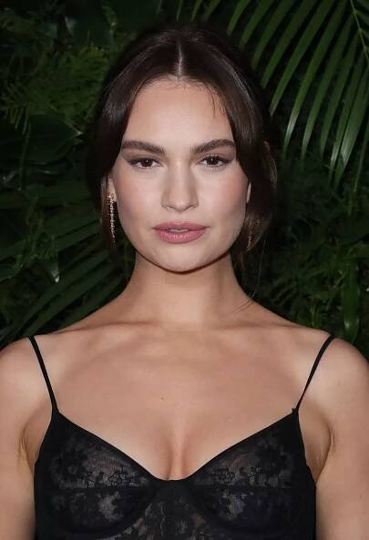 Lily James wore natural make-up