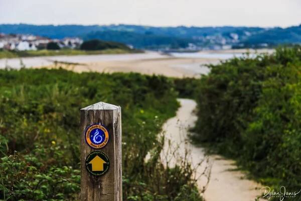 Wales Coast Path signage in Llandudno