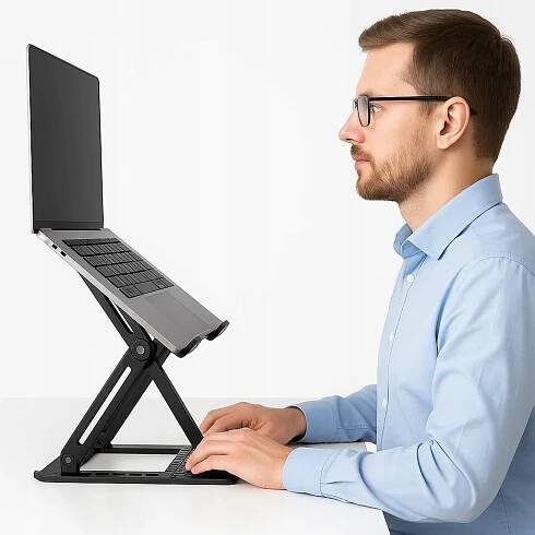 PODSTAVEC POD NOTEBOOK TABLET NASTAVITELNÝ STOJAN NA PSACÍ STŮL SILNÝ za 63.00CZK - Allegro