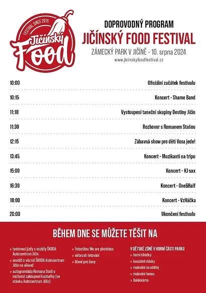 Doprovodný program - Jičínský Food Festival 2024