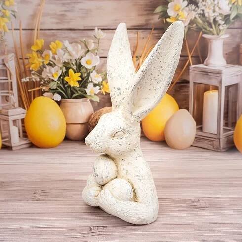 Figurka Zajíc s vejci 45cm , cena: , Nowoczesne Podle umístění \ Předsíň \ Dekorace do předsíně Podle umístění \ Obývací