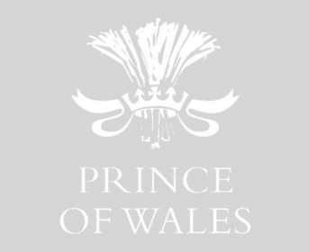 Prince of Wales Logo Negative