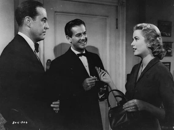 Vražda na objednávku - Z filmu - Ray Milland, Robert Cummings, Grace Kelly