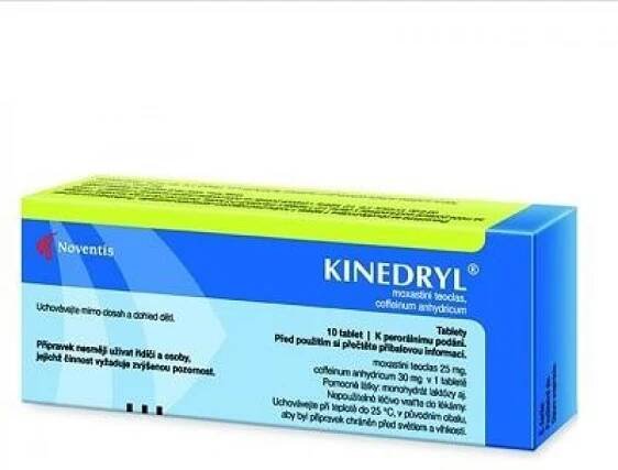 Noventis Kinedryl 10tbl cena od 129 Kč | Pricemania