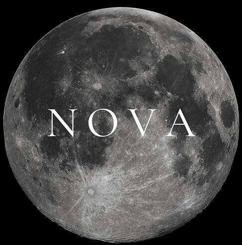 surface of the moon as a clock face