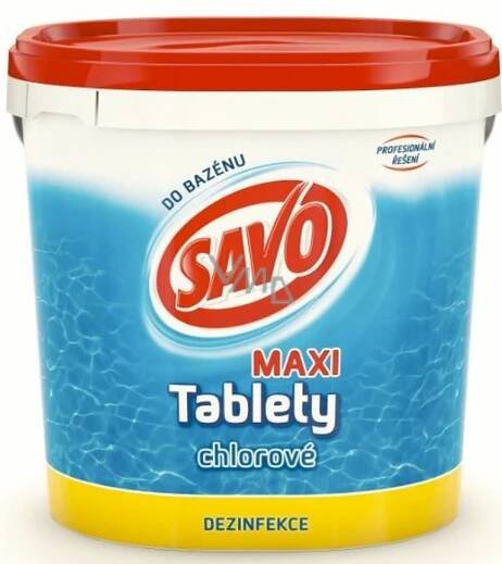 Savo 3in1 Maxi Complex Chlorine tablets for swimming pool disinfection 4 kg