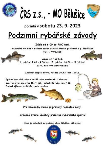 Podzimní rybářské závody 23. 9. 2023