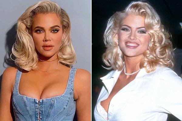 Khloé Kardashian Channels Anna Nicole Smith in New Photos: 'Twins!' Says Sister Kim