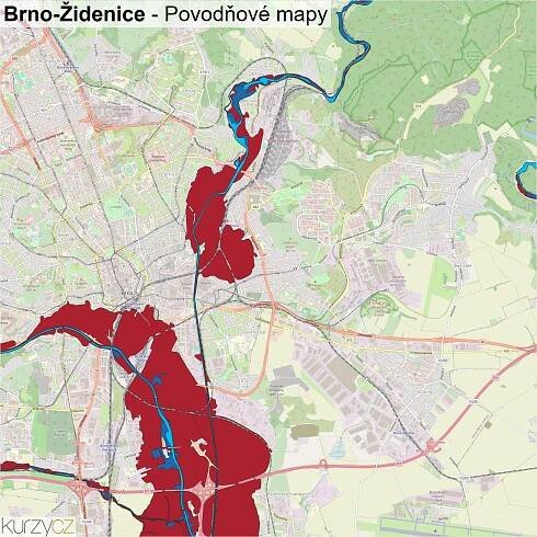 Brno-Židenice - mapy | Kurzy.cz