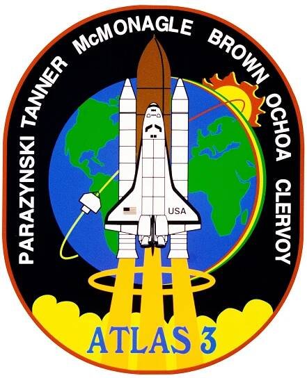 The STS-66 crew patch