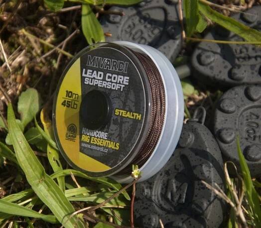 Mivardi Šňůrka Lead core SuperSoft - Stealth 45lb 10m | Chyť a pusť